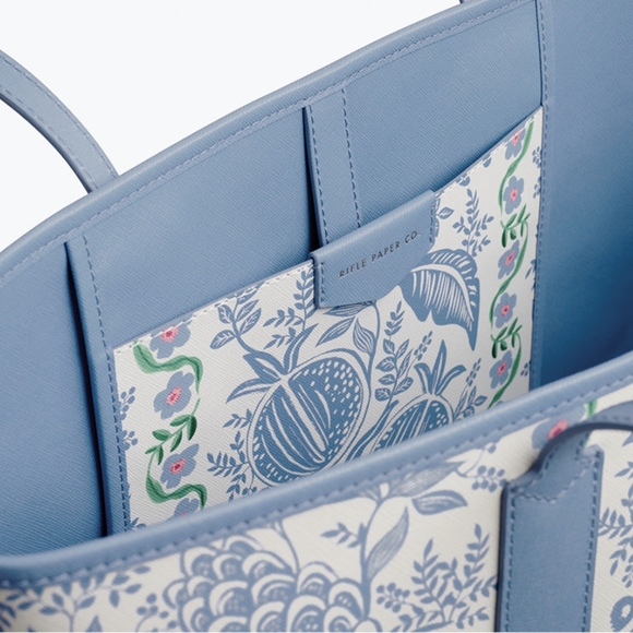 Rifle Paper Co. Everyday Tote In Pomegranate - Picture 6 of 9